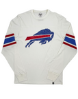 '47 Brand Buffalo Bills Primary Logo White Wash Long Sleeve Shirt