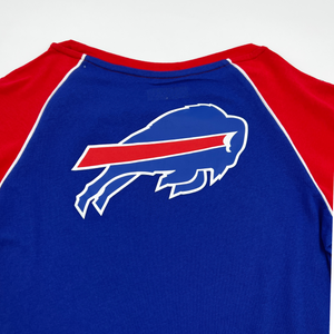 Buffalo Bills New Era Throwback Raglan Long Sleeve T-Shirt - Red