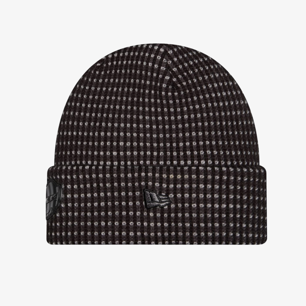 New Era Buffalo Bills 2026 Sideline Cold Weather Black &amp; Gray Waffle Knit Cuffed Hat