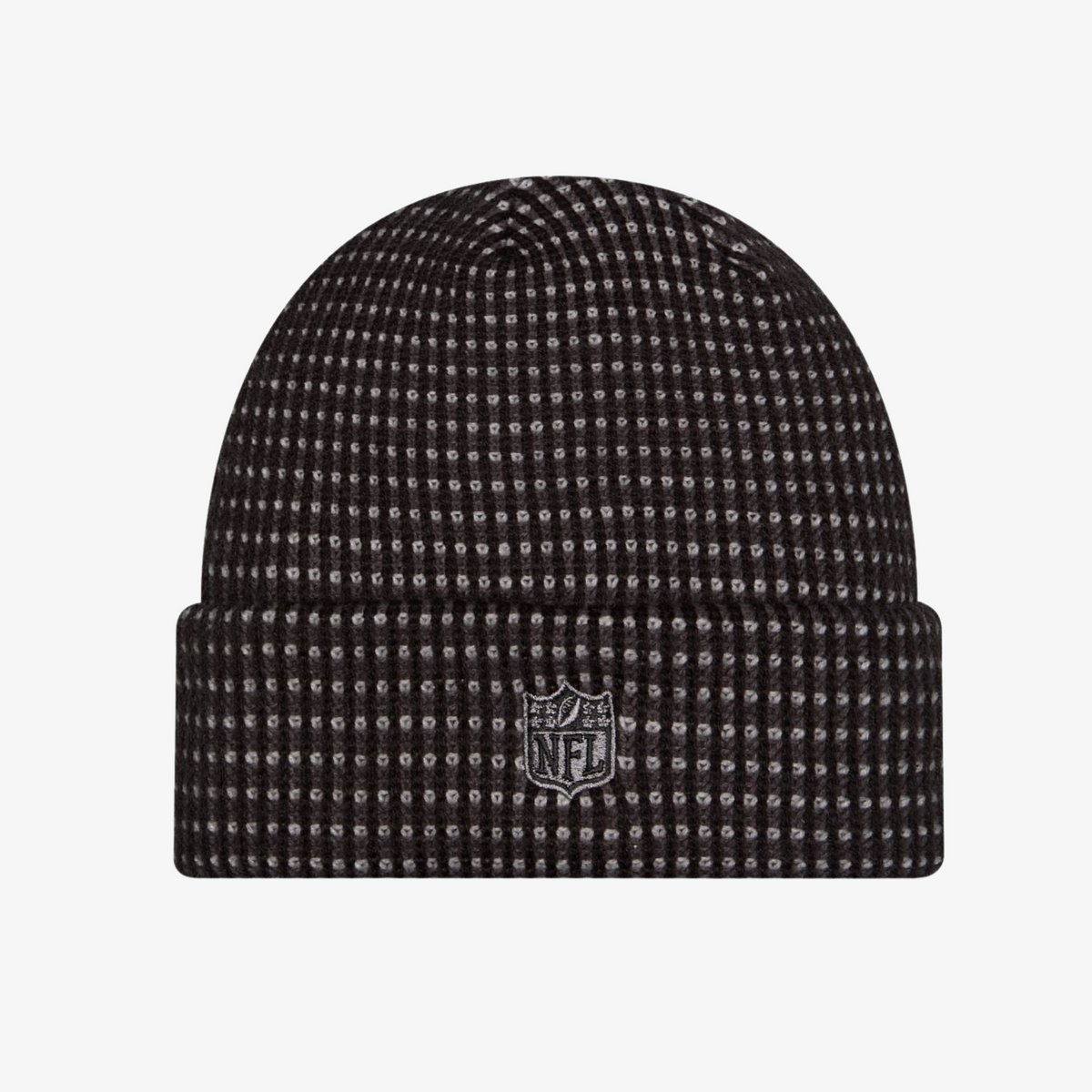 New Era Buffalo Bills 2026 Sideline Cold Weather Black &amp; Gray Waffle Knit Cuffed Hat