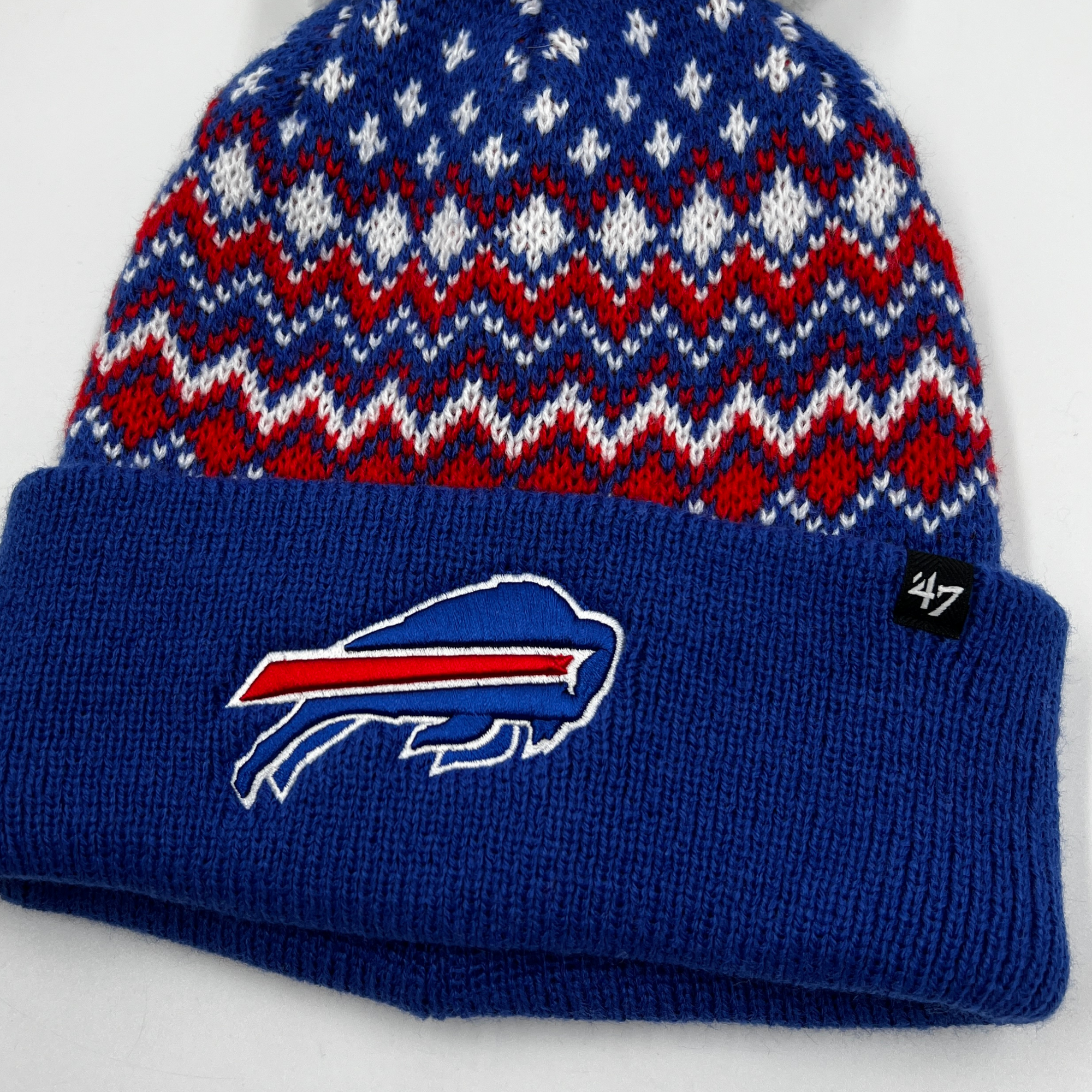 Women&#39;s &#39;47 Brand Buffalo Bills Sonic Blue With Pattern Knit Winter Hat