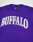 Buffalo Collegiate Style Purple Short Sleeve Shirt