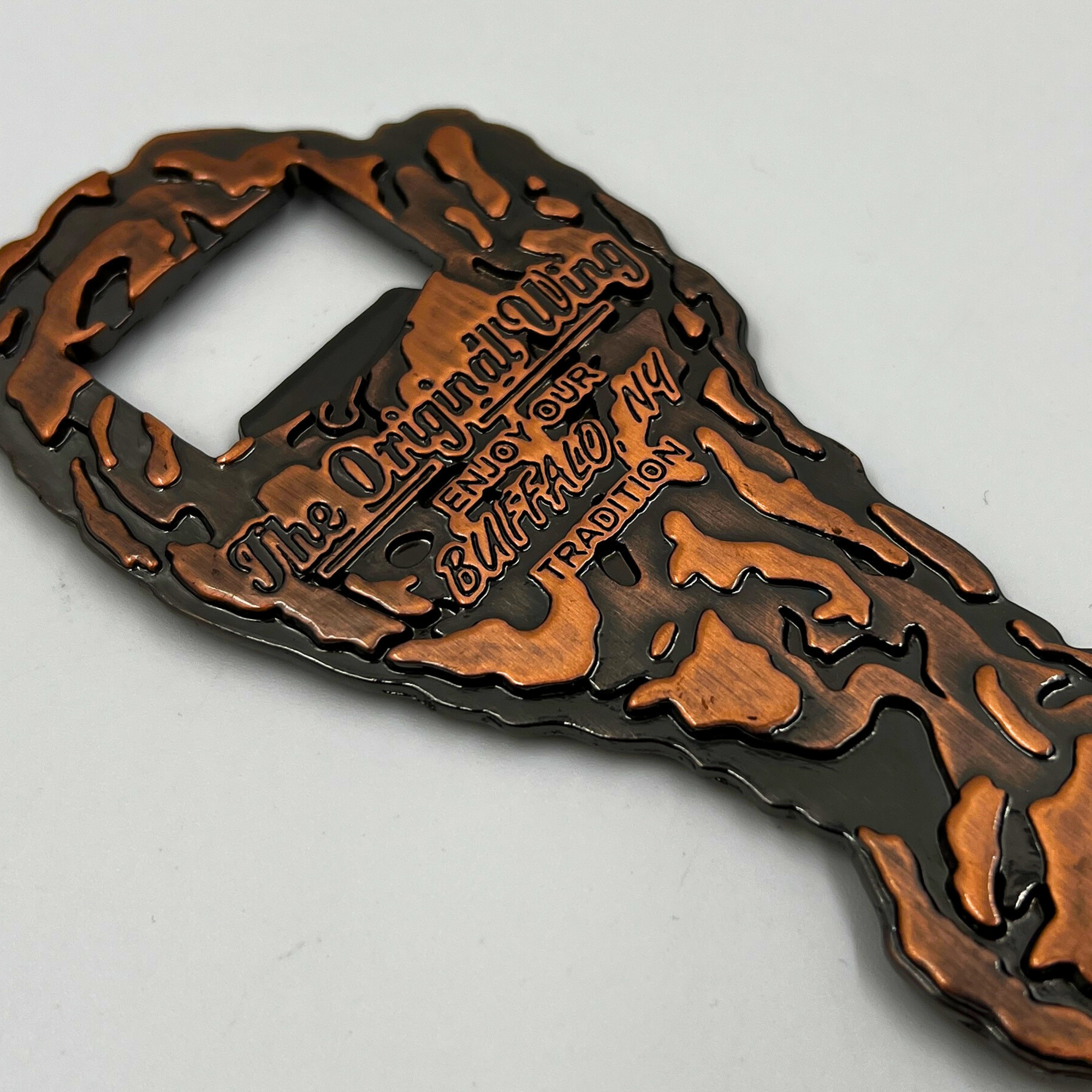 &quot;The Original Wing&quot; Buffalo, NY Bottle Opener Magnet