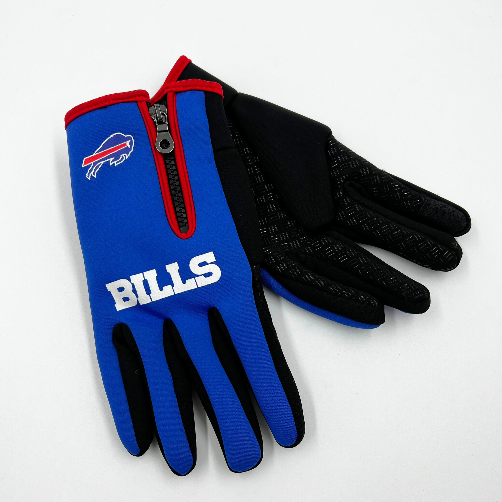 Buffalo Bills Royal Blue Waterproof Faux Fur Lined Gloves