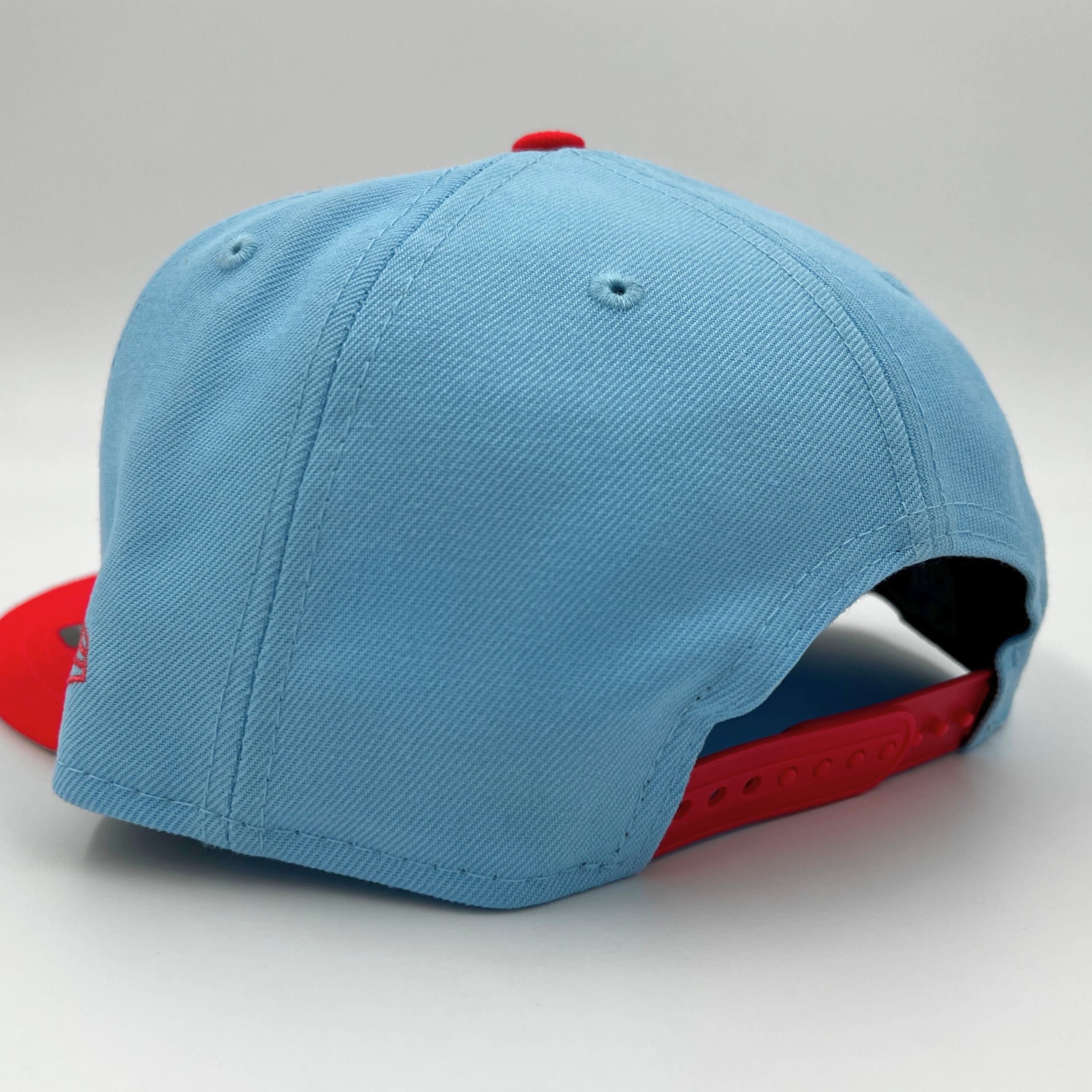 New Era Bills 9Fifty Cream, Light Blue, & Pink 2023 Colorpack Snapback Hat