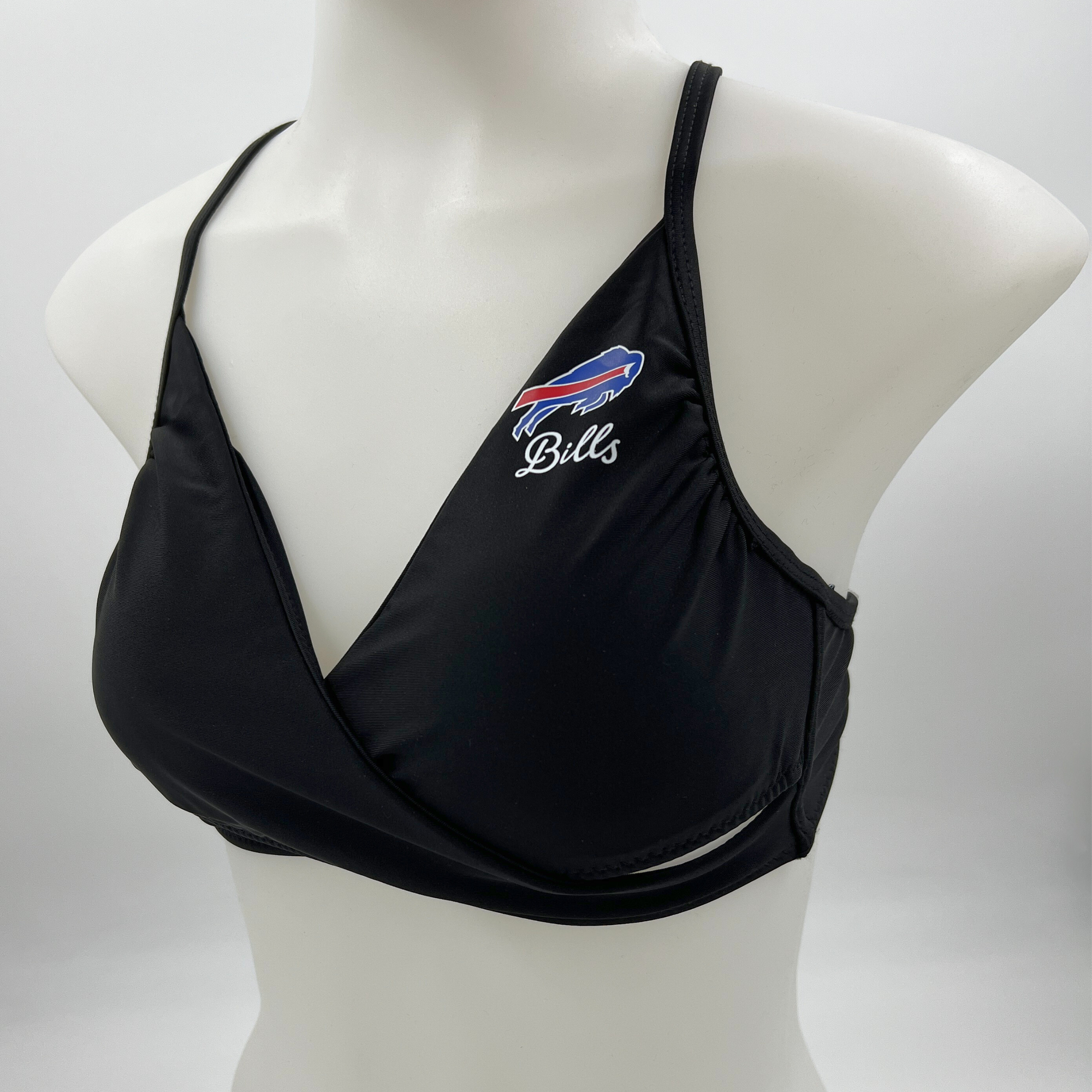 Women's Buffalo Bills 4 Her Black Bikini Top