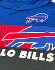 Buffalo Bills Royal & Black Active Short Sleeve Hoodie