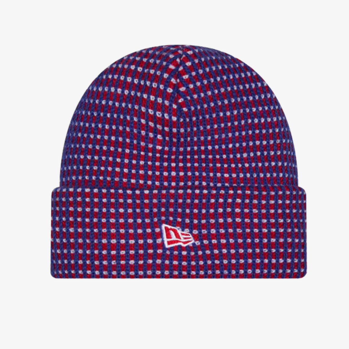 New Era Buffalo Bills 2026 Sideline Cold Weather Royal Blue &amp; Red Waffle Knit Cuffed Hat