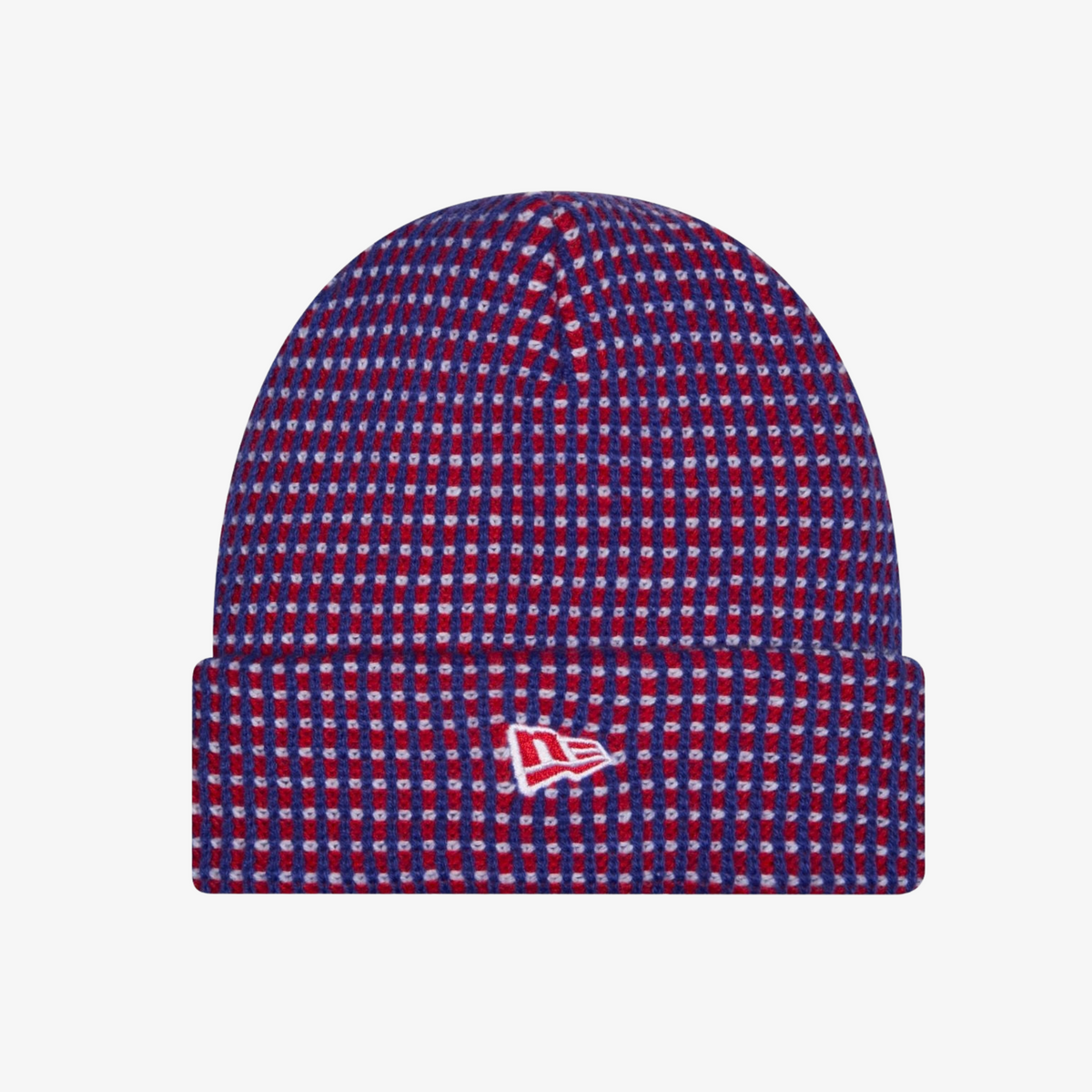 New Era Youth Buffalo Bills 2026 Sideline Cold Weather Royal Blue &amp; Red Cuffed Knit Hat