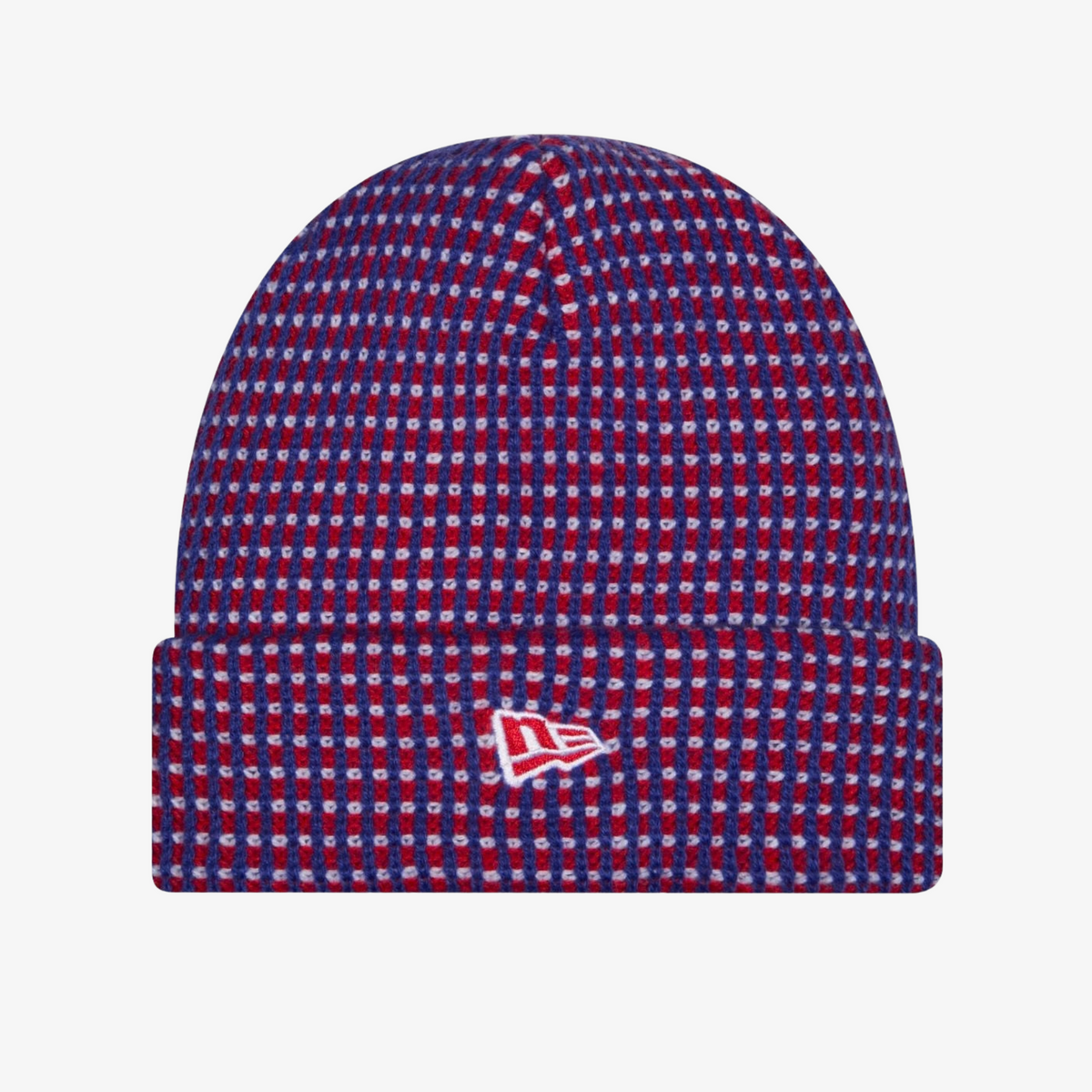 New Era Buffalo Bills 2026 Sideline Cold Weather Royal Blue &amp; Red Cuffed Knit Hat