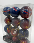 Buffalo Bills 12 Pack Ball Ornament Set