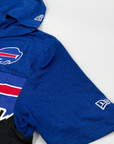 Buffalo Bills Royal & Black Active Short Sleeve Hoodie