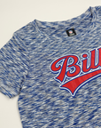 Women's New Era Bills With Red Glitter Royal Space Dye Shirt