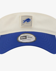 New Era Bills 2026 Training Camp White with Blue Brim Sun Visor