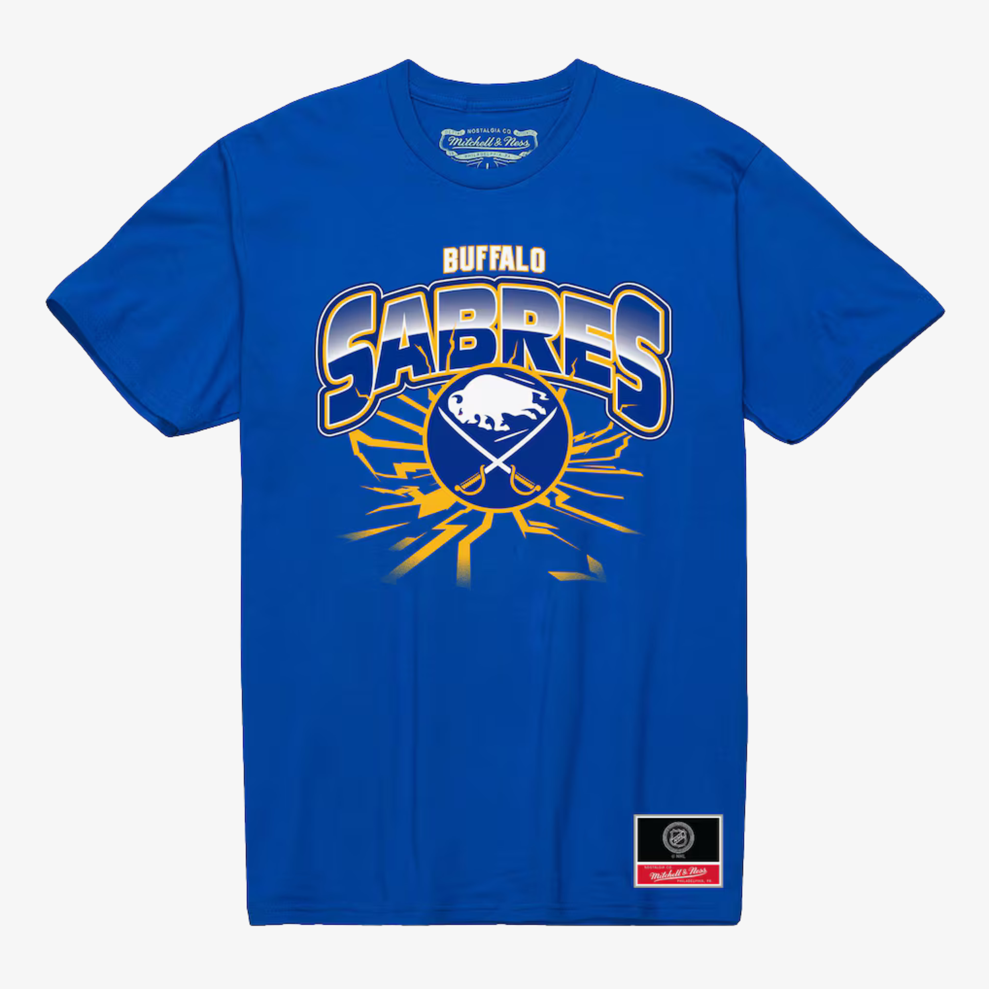 Mitchell &amp; Ness Buffalo Sabres Earthquake Short Sleeve T-Shirt