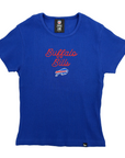 Women's New Era Bills Royal Rib Knit Baby Tee