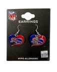 Buffalo Bills Logo In Heart Earrings
