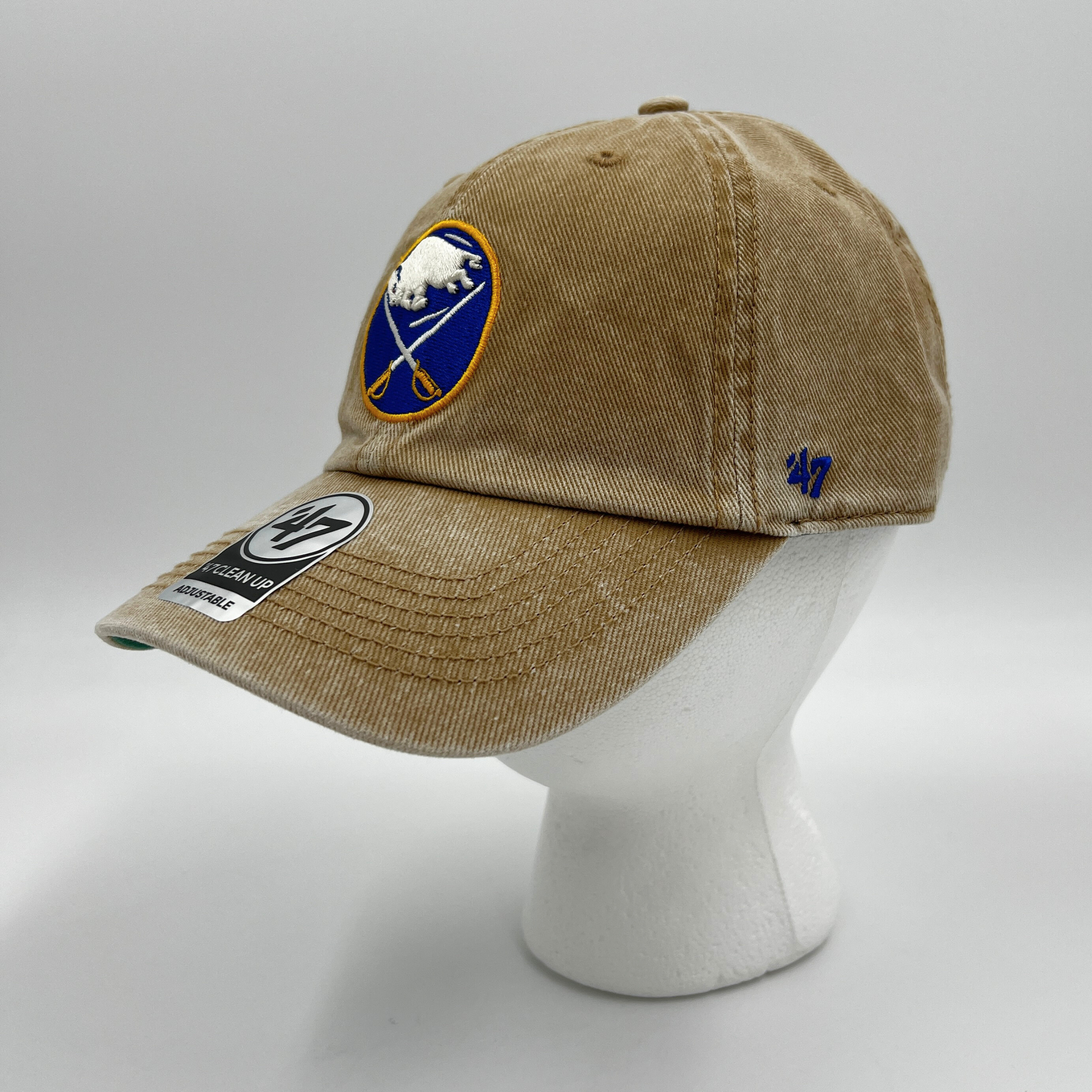 &#39;47 Brand Buffalo Sabres Khaki Vintage Style Adjustable Hat