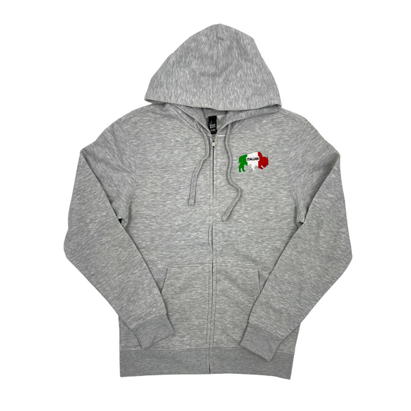 Buffalo Italian Heritage Gray Zip-Up Hoodie | The BFLO Store