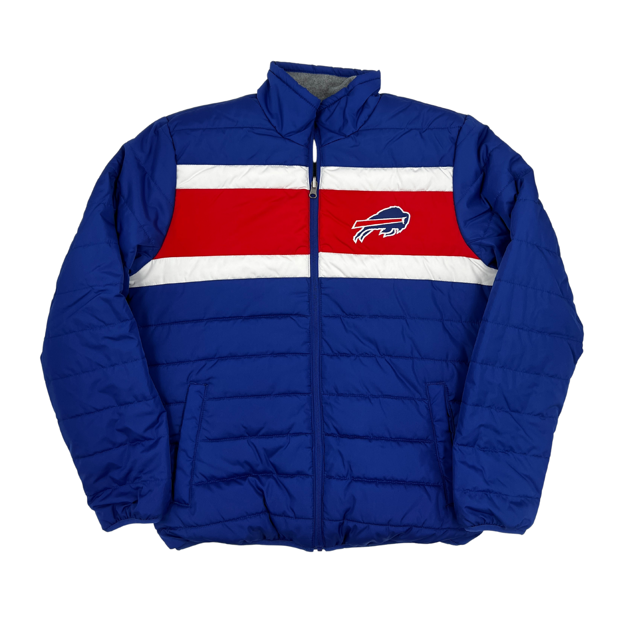 Buffalo Bills Reversible Quilted & Fleece Zip Up Jacket