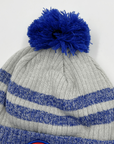 New Era Buffalo Bills Primary Logo Round Patch Gray & Blue Knit Hat
