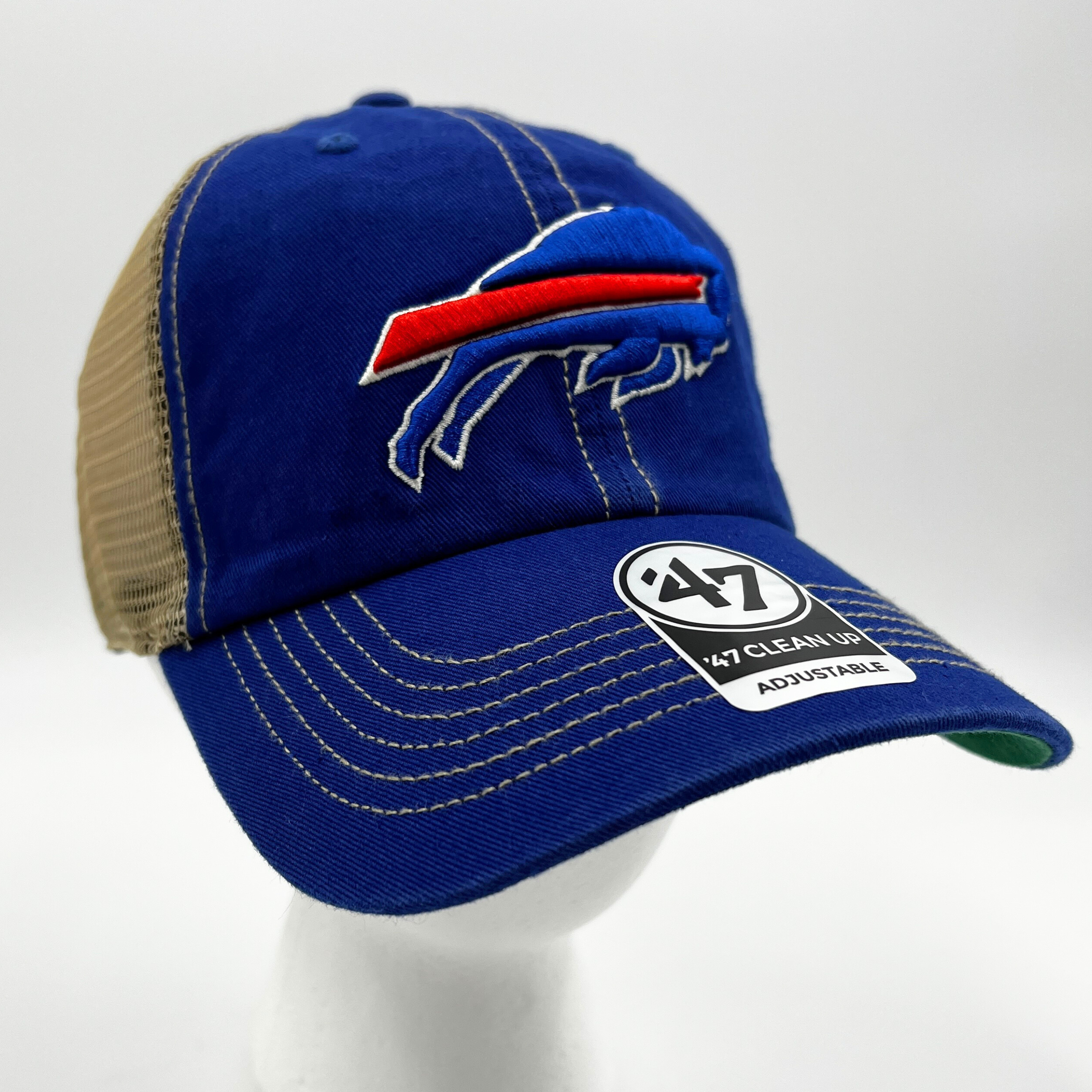 '47 Brand Buffalo Bills Charging Buffalo Adjustable Stone Hat