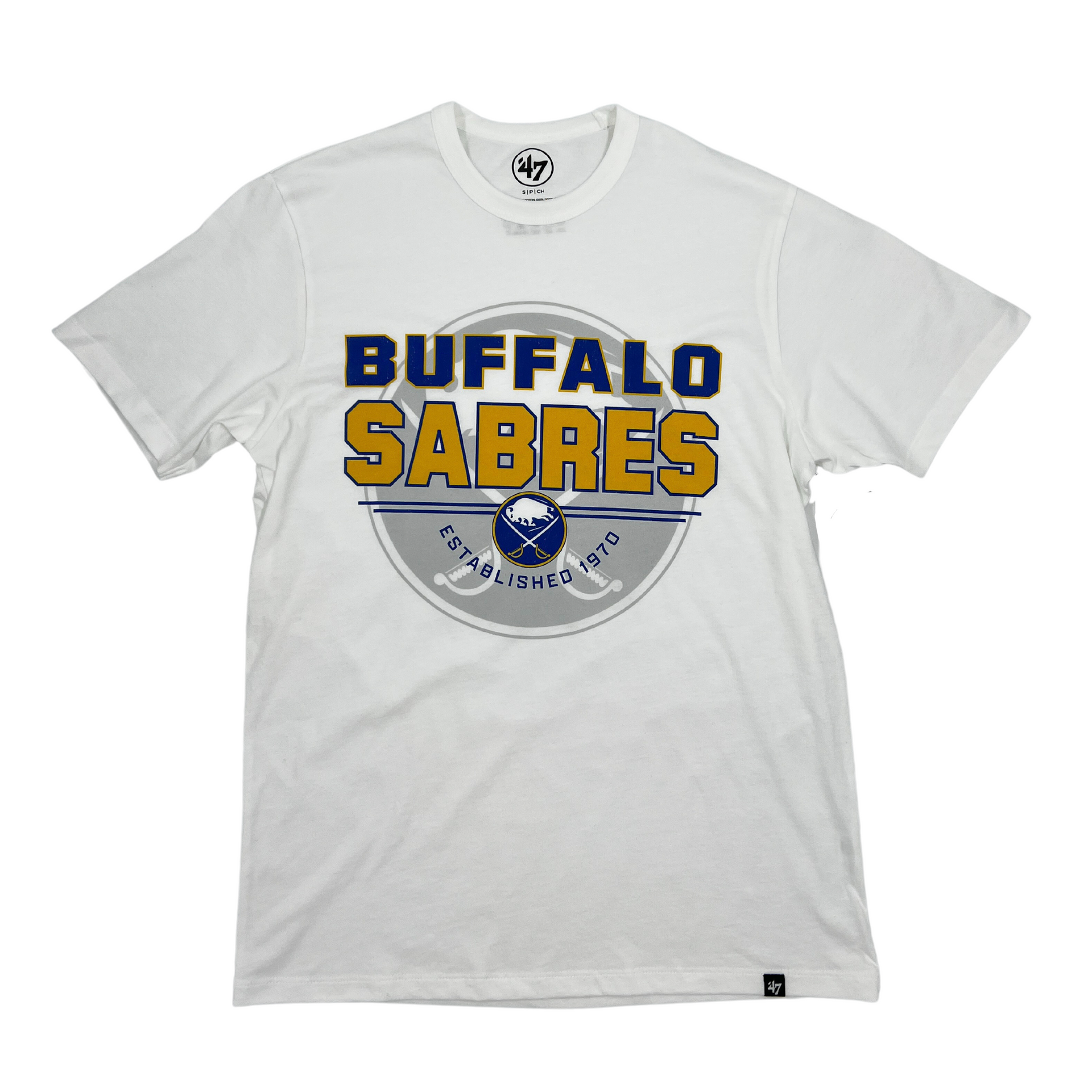 47 Brand Buffalo Sabres White Wash T-Shirt | The BFLO Store