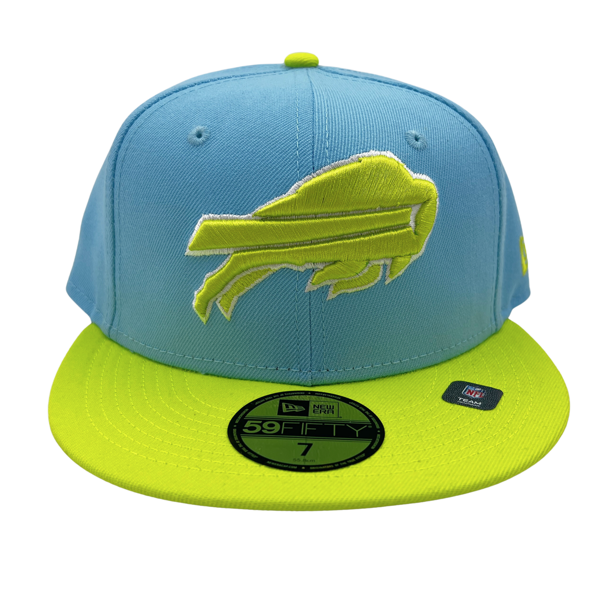 New Era Bills 59Fifty Light Blue & Lime 2023 Colorpack Fitted Hat