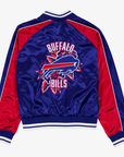 New Era Women's Buffalo Bills Royal & Red Rose Satin JackeT