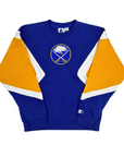 Women's Sabres Royal Wild Card Starter Crewneck