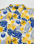 Buffalo Sabres White With Royal & Gold Floral Print Button Up Shirt