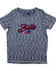 Women's New Era Buffalo Bills Royal Space Dye Short Sleeve Shirt