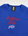 Women's New Era Bills Royal Rib Knit Baby Tee