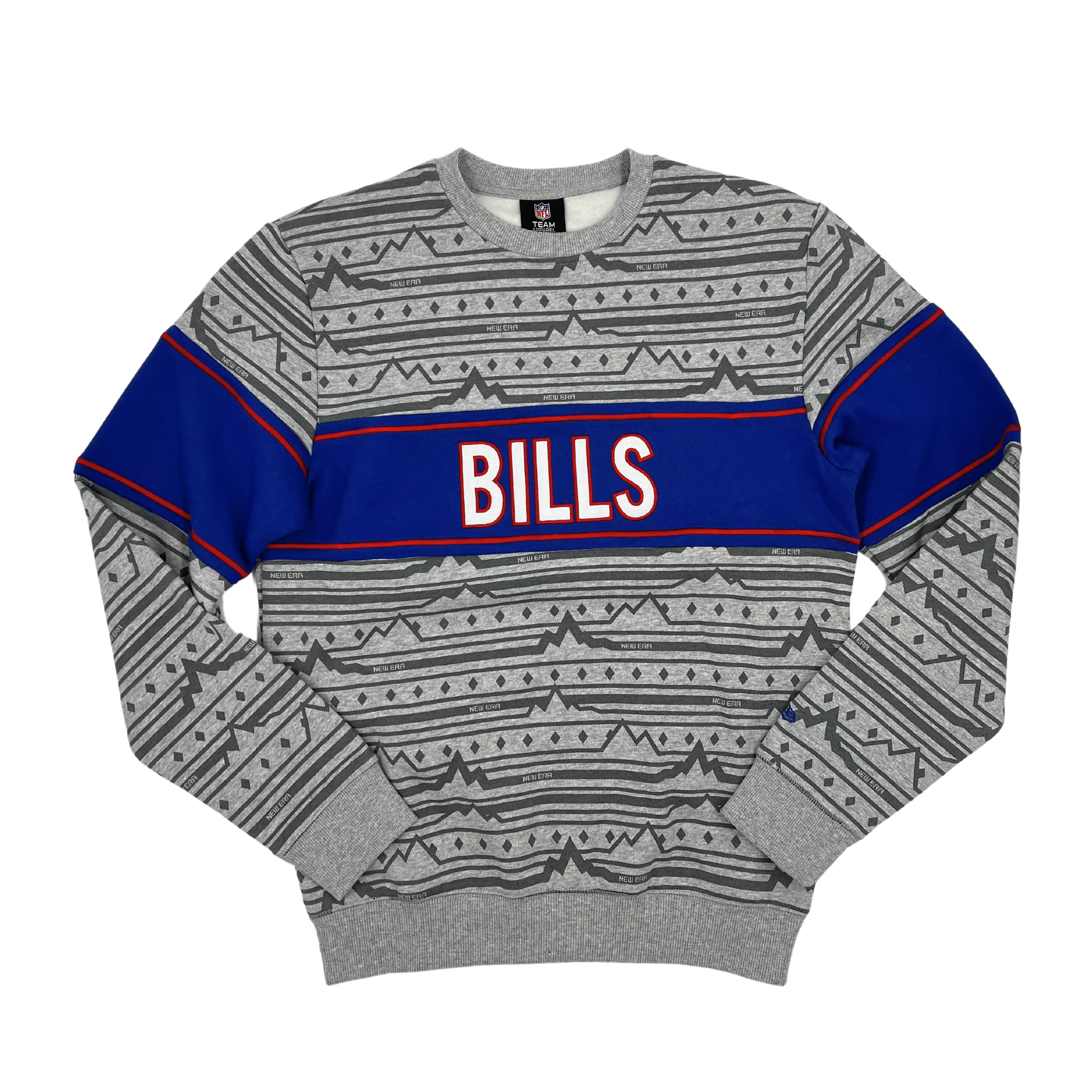 Buffalo Bills Lift Pass Quarter Zip, Gray - Size: M, NFL by New Era