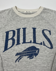 Women's '47 Brand Bills Cropped Gray with Blue Logo Long Sleeve
