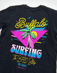 Youth Buffalo Surfing Black Short Sleeve Shirt