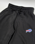 Women's New Era Bills Primary Logo Black Wide Leg Sweatpants