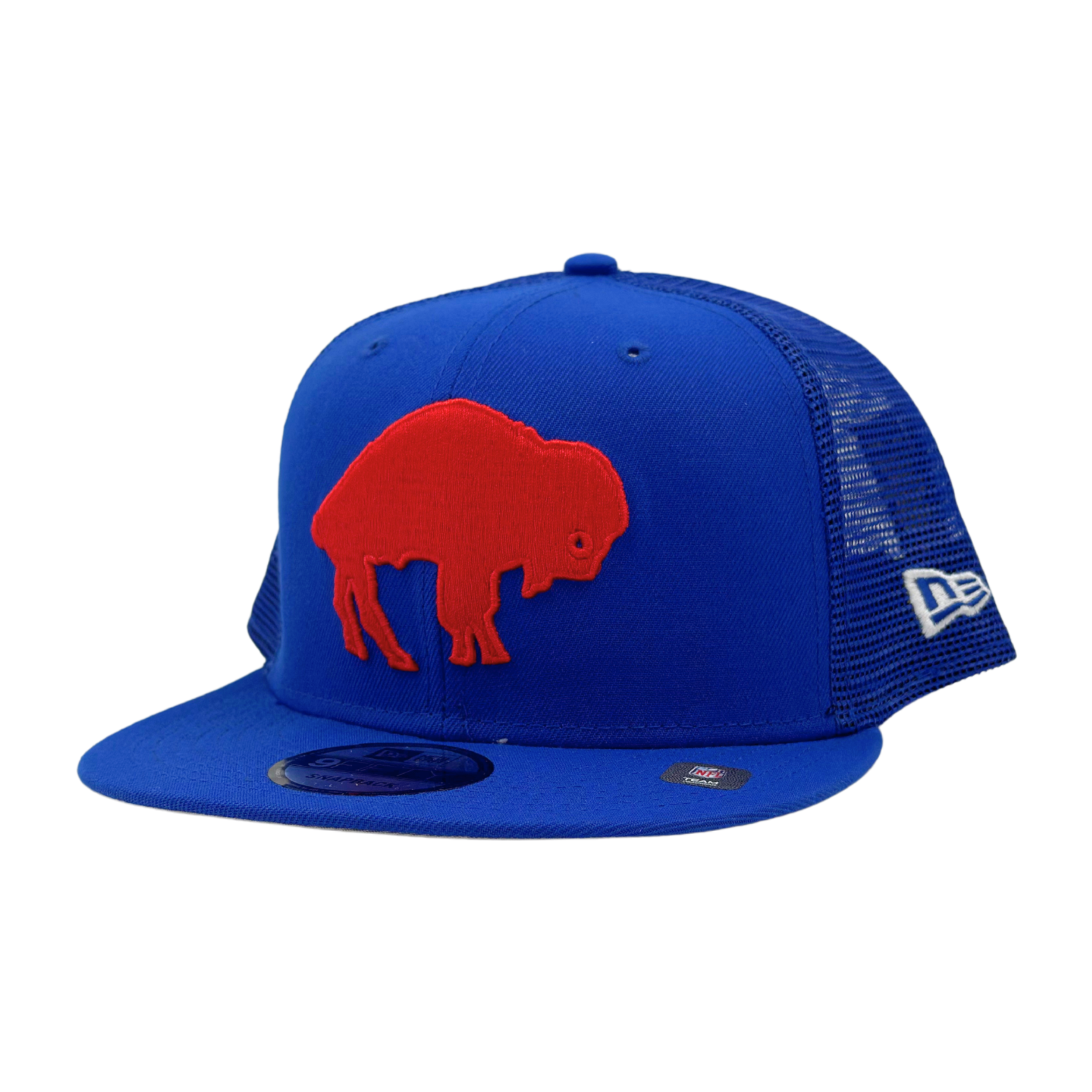 New Era 9FIFTY Buffalo Bills Royal Retro Mesh Trucker Hat | The BFLO Store