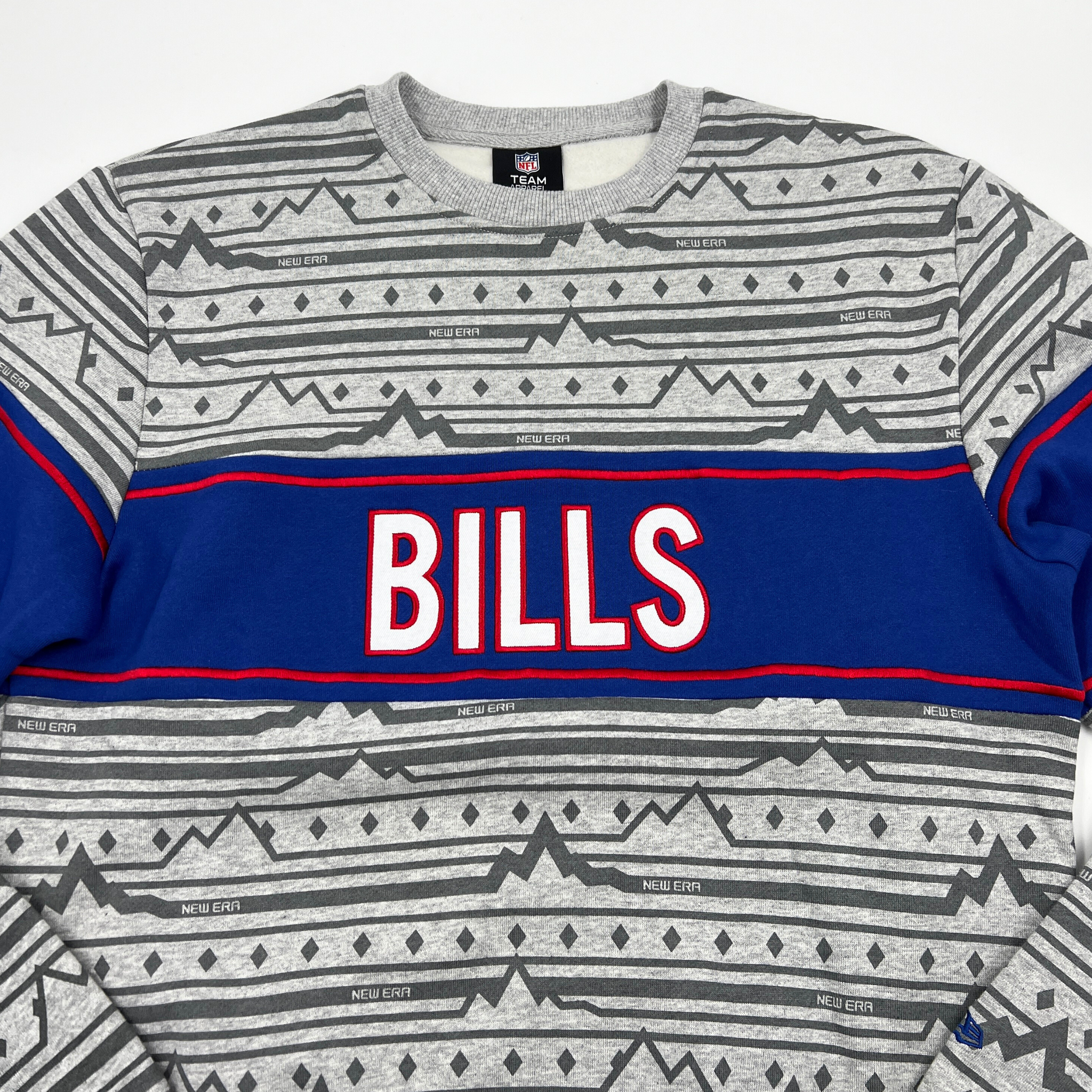 Buffalo Bills Lift Pass Quarter Zip, Gray - Size: M, NFL by New Era