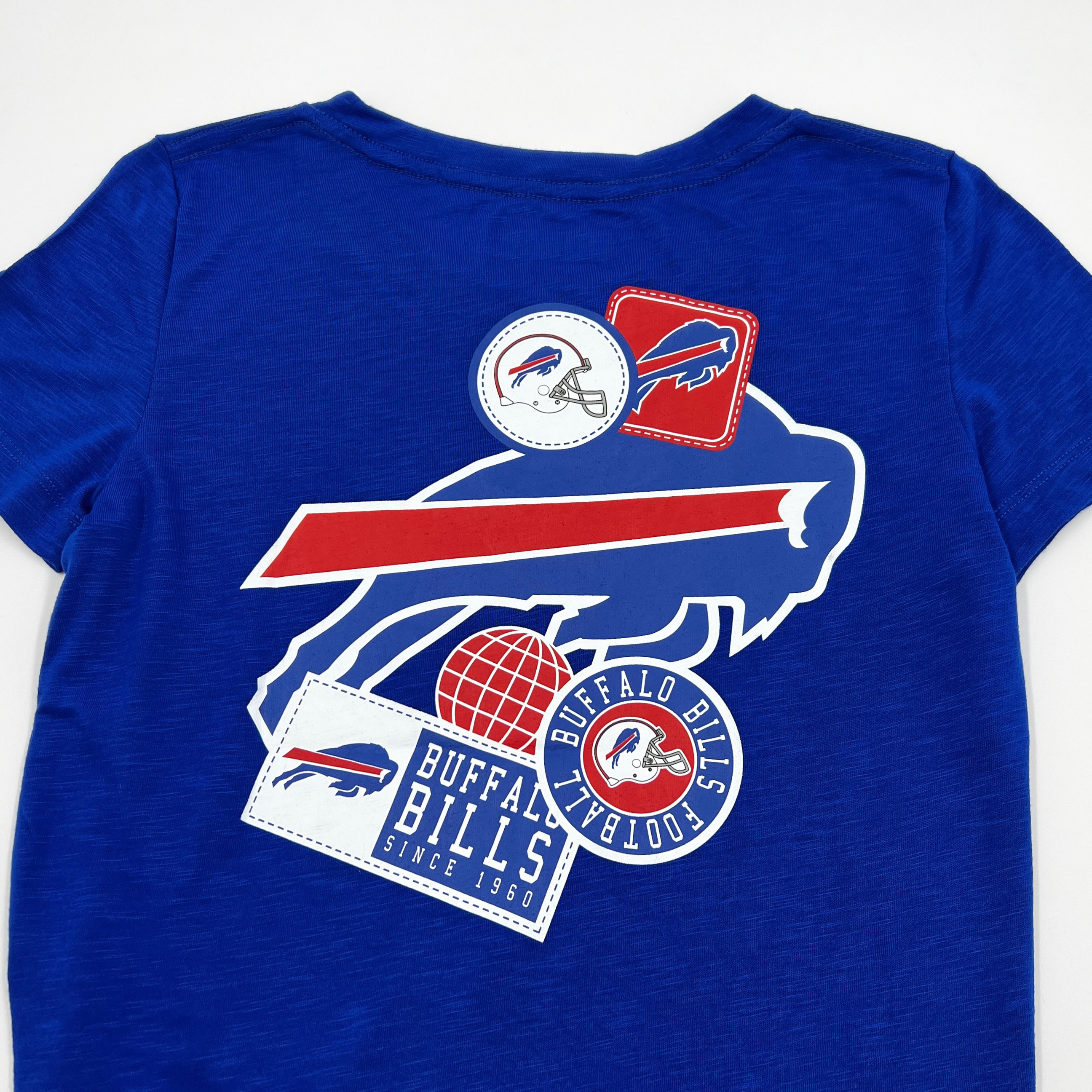 Buffalo Bills Nike Women's Fashion 3/4-Sleeve Raglan T-Shirt - Royal