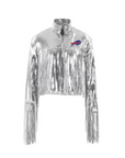 Women's Cuce Buffalo Bills Sequin Blazer With Fringe Detail