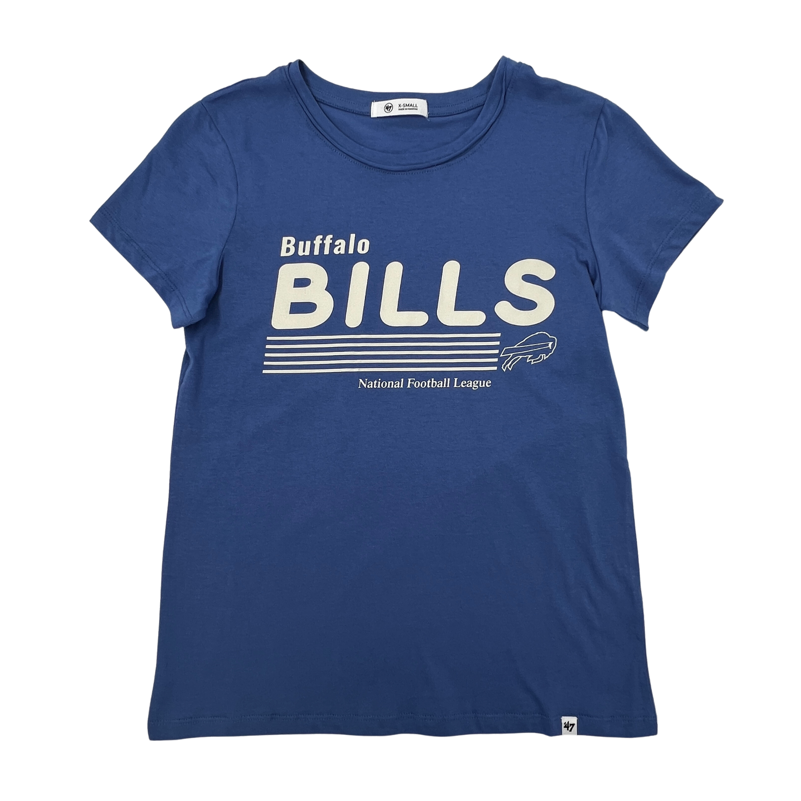 Women's '47 Brand Bills Cropped Cadet Blue V-Neck