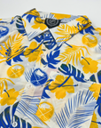 Buffalo Sabres White With Royal & Gold Floral Print Button Up Shirt