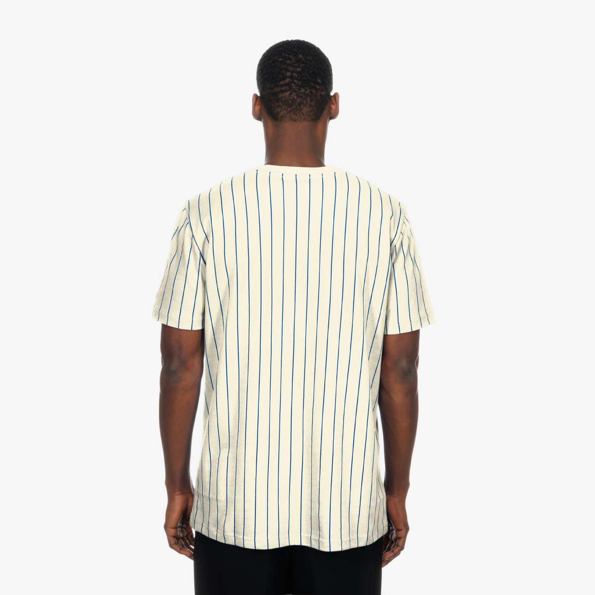 New Era Buffalo Bills Pinstripe Cream T-Shirt
