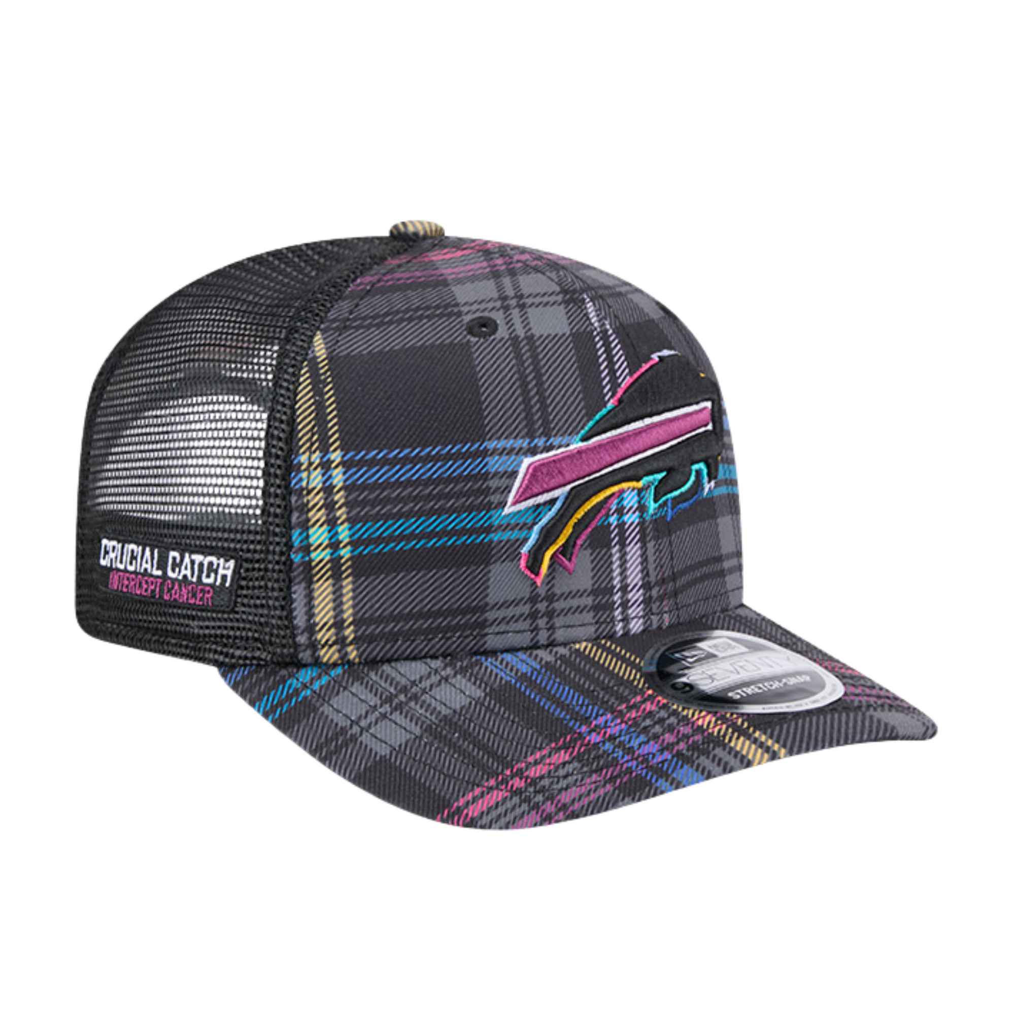 New Era 9SEVENTY Bills 2024 Crucial Catch Plaid Stretch Snap