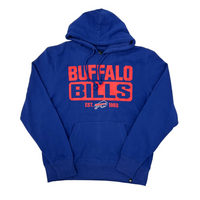 Buffalo Bills Men's 47 Brand Blue White SS Pullover Hoodie - XL