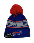 Youth New Era Buffalo Bills Royal With Gray Stripe Knit Hat