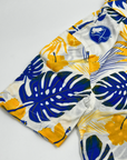 Buffalo Sabres White With Royal & Gold Floral Print Button Up Shirt