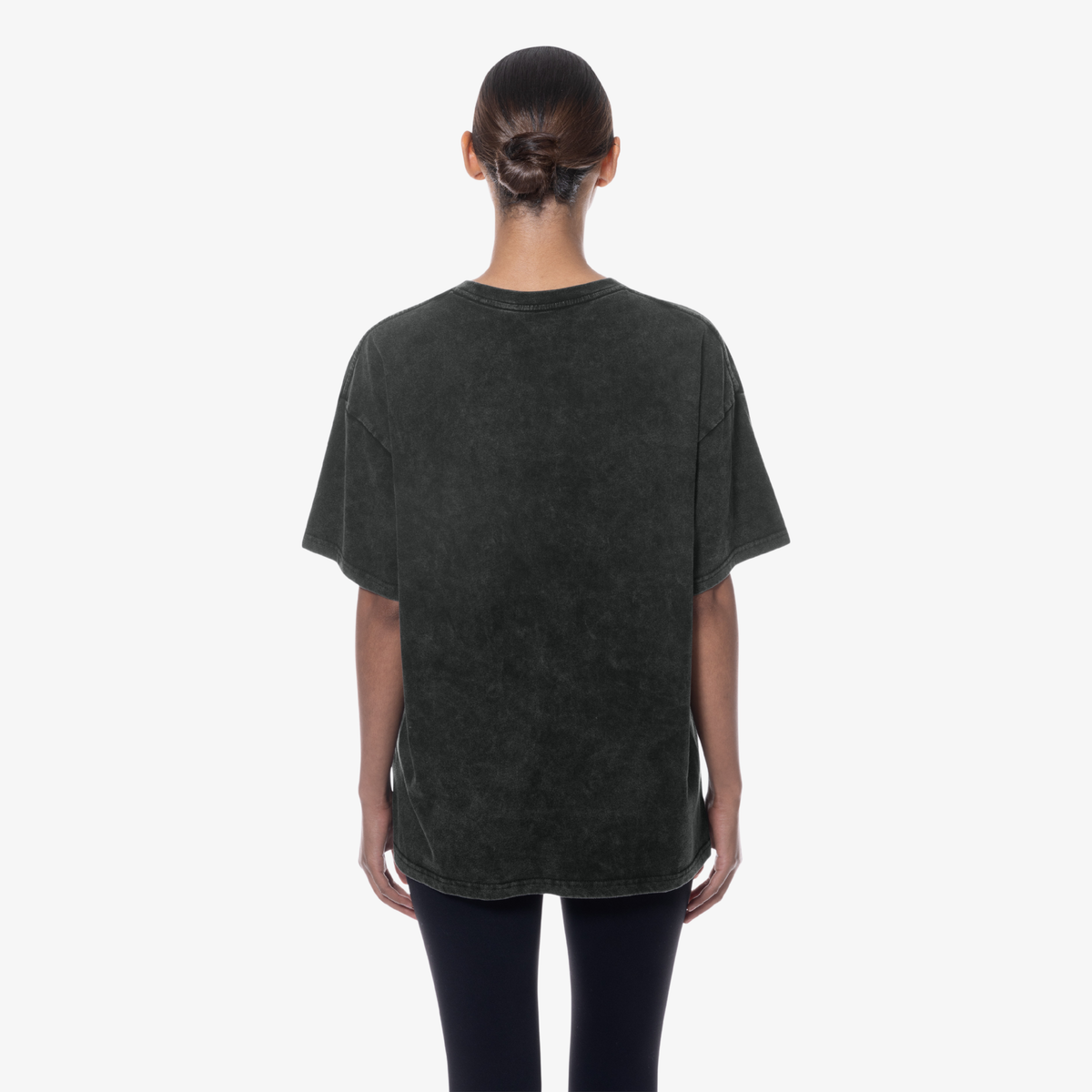 Women's New Era Buffalo Bills Vintage Wash Black Oversized T-Shirt