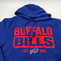 Buffalo Bills Men's 47 Brand Blue White SS Pullover Hoodie - XL